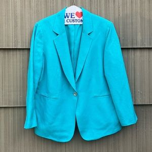 Vintage Tahari Arthur S. Levine Blue Blazer 16w